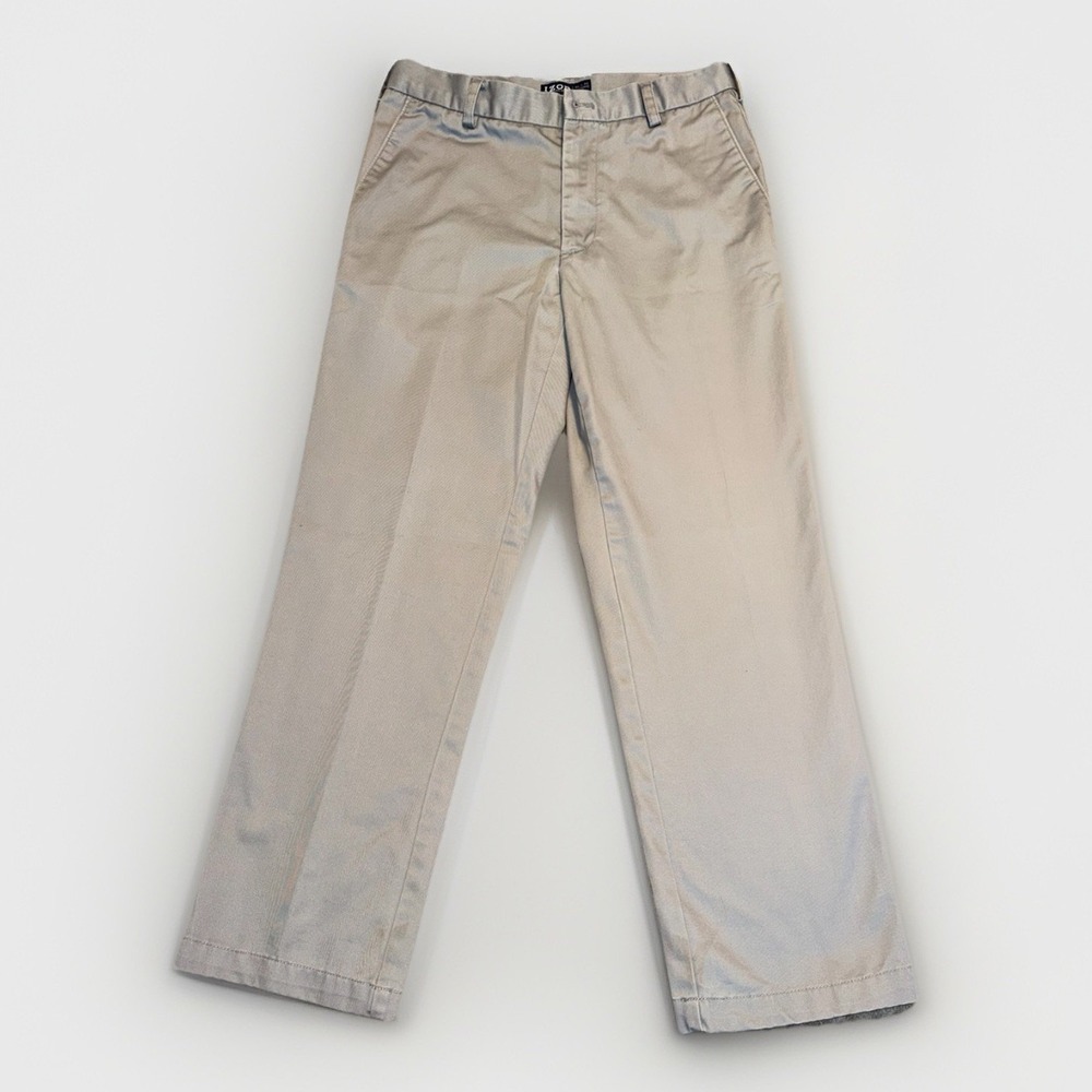 Izod Dress Pants Men's Size 32x30 Gray, Straight Fit